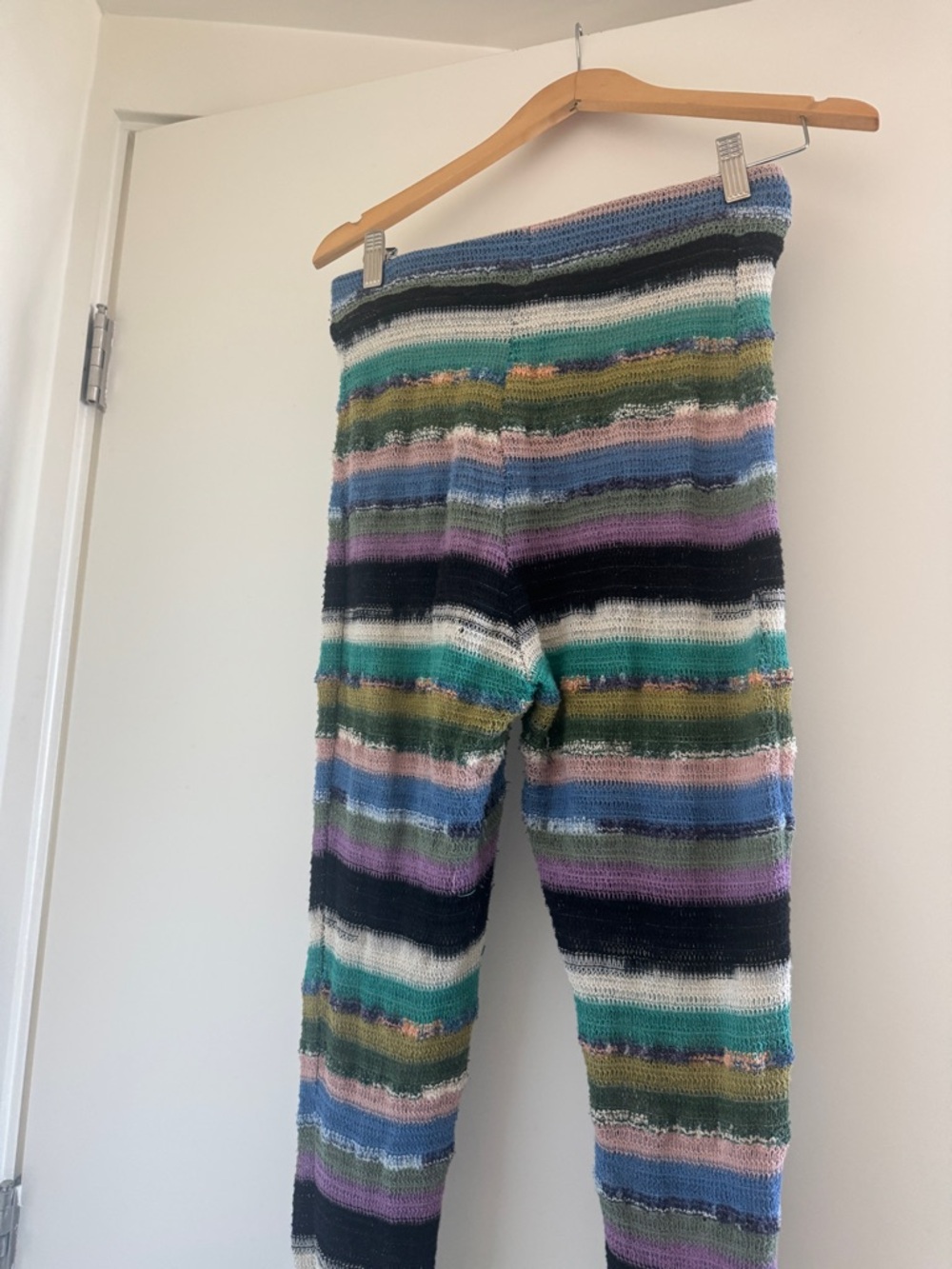 Multicolor Striped Knit Leggings - Women